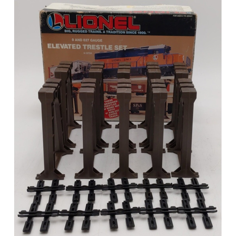 Lionel 6-12755 O & O27 Gauge Elevated Trestle Set EX/Box