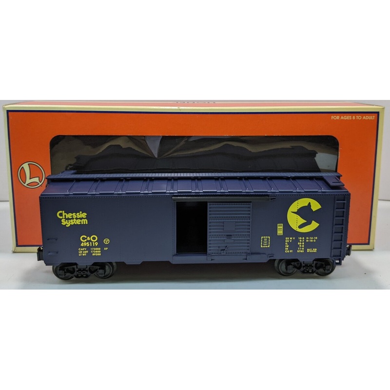 Lionel 6-17245 O Gauge C&O Boxcar w/Chessie Kitten #495119 EX/Box