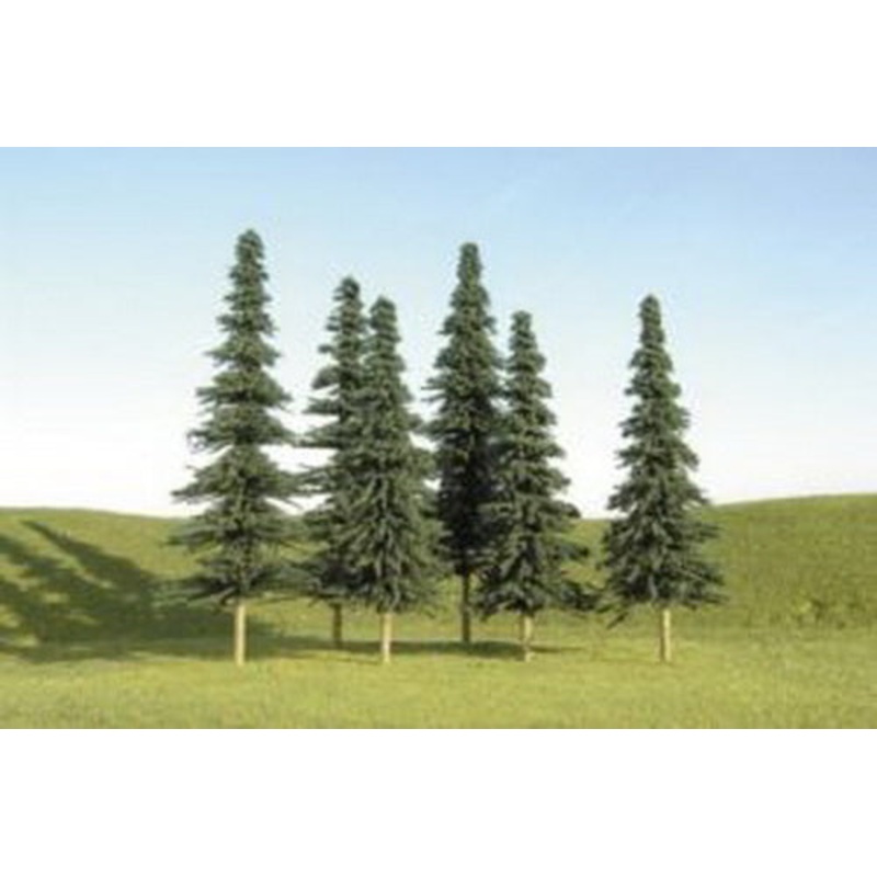 Bachmann 32004 HO Scene Scapes 5-6 Spruce Trees (Pack of 6)