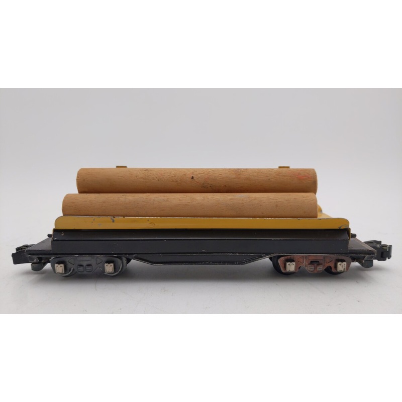 American Flyer 717 Vintage S Operating Log Dump Car VG