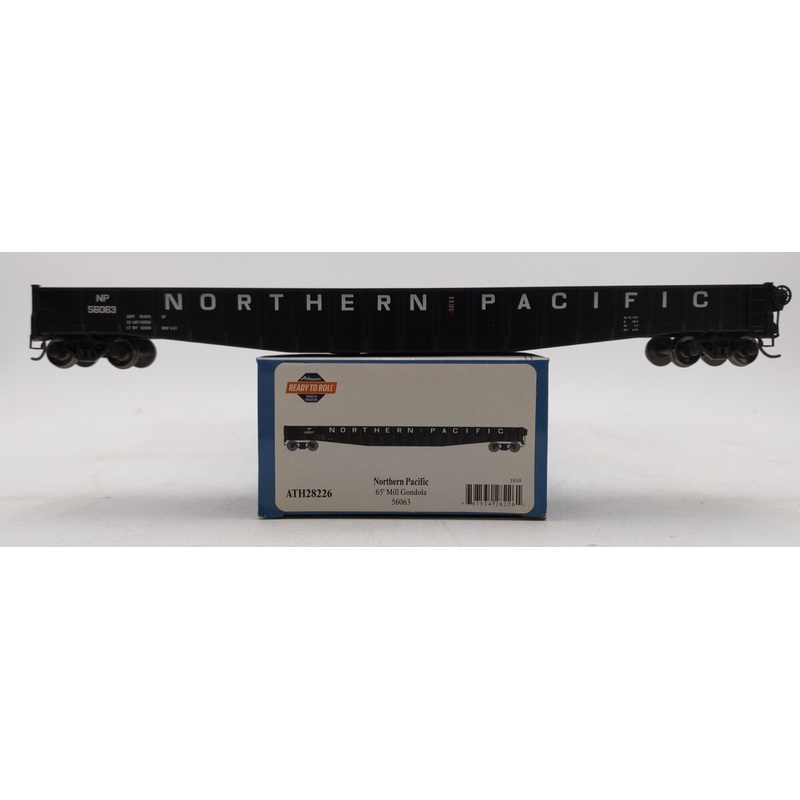 Athearn 28226 HO Northern Pacific 65′ 6 Mill Gondola Ready-To-Run #56063 LN/Box
