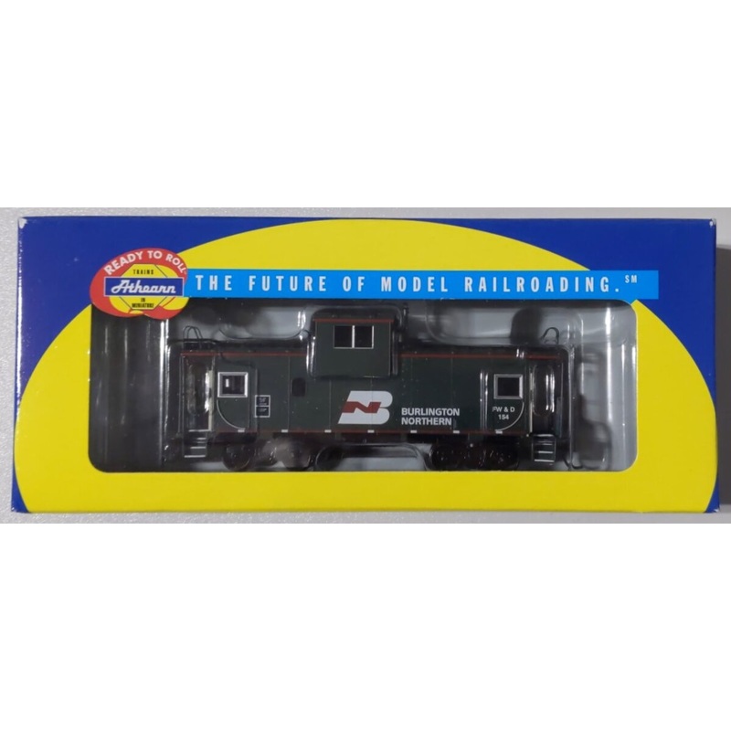 Athearn 7502 HO Scale Burlington Northern Wide Vision Caboose #154 LN/Box