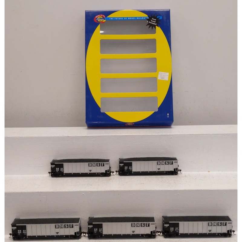 Athearn 79630 HO Burlington Northern Santa Fe Bethgon Coalporter w/ Load #1 (5) EX/Box