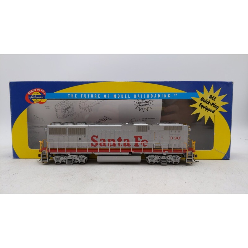 Athearn 91522 HO Scale ATSF EMD GP60B Diesel Locomotive (Powered) #330 VG/Box
