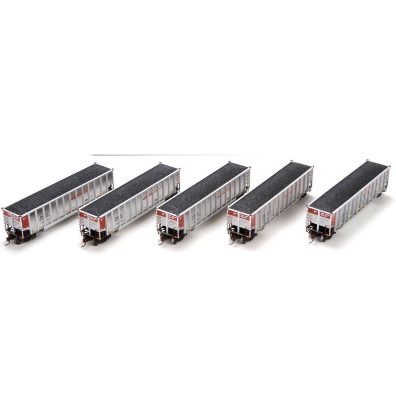 Athearn 97490 HO BNSF Bethgon Coalporter w/Load (Set of 5) NIB