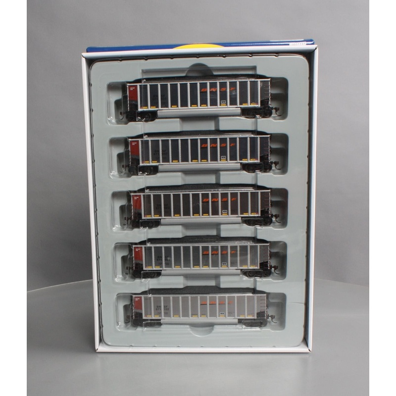 Athearn 97491 HO Scale BNSF Bethgon Coalporter w/Load (Set of 5) NIB