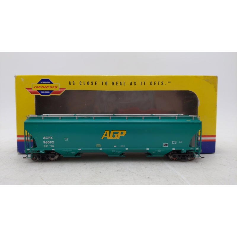 Athearn G4254 HO Scale A.G.P. #2 Trinity Covered Hopper #96092 EX/Box
