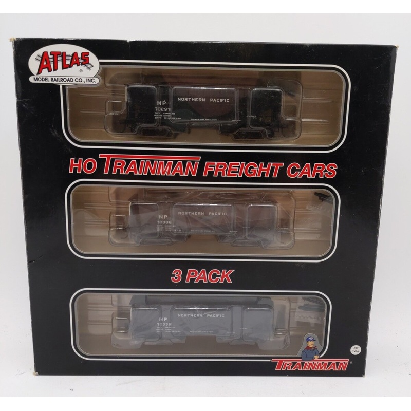 Atlas 20004317 HO NP Trainman 2-Bay Offset Side Hopper #70297, #70339, #70386 LN/Box