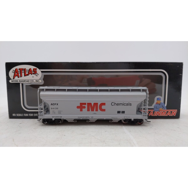 Atlas 995 HO Scale FMC ACFX 3560 Covered Hopper Car #64130 EX/Box