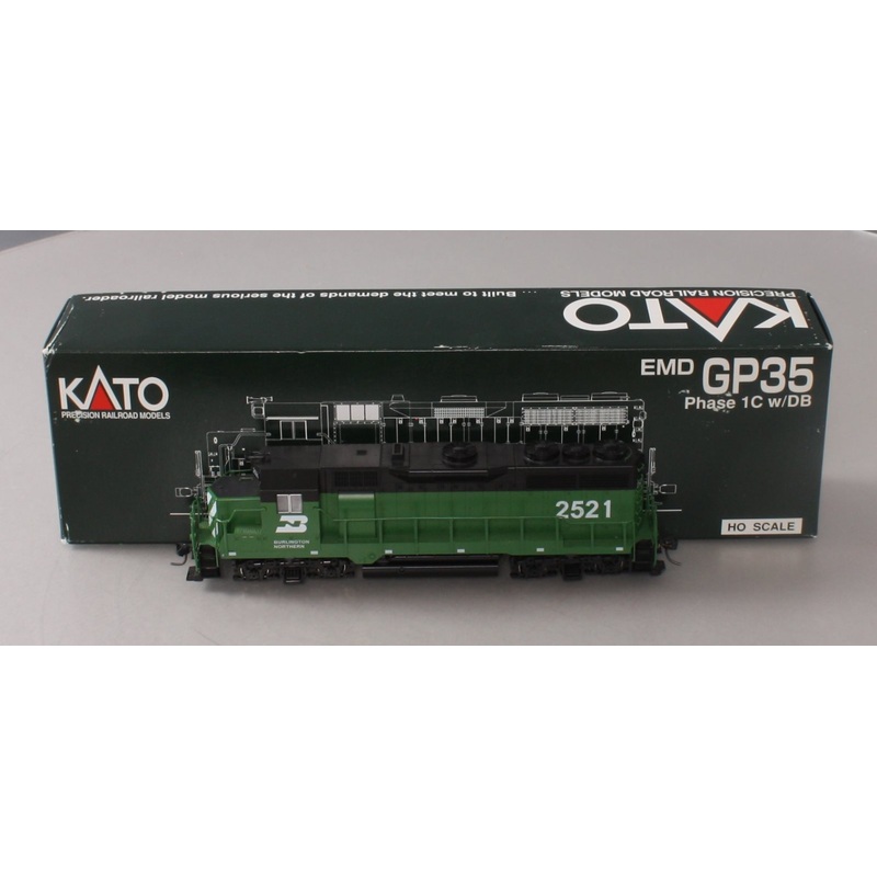 Kato 37-3001 HO Scale Bulington Northen GP35 Diesel Engine #2521 MT/Box