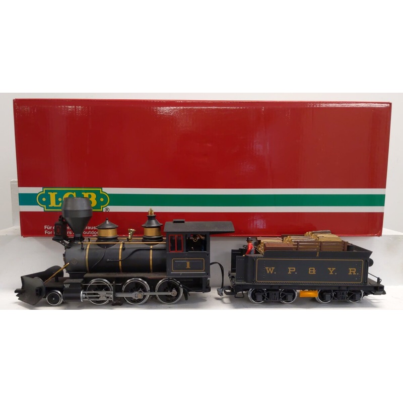 LGB 26182 W P & Y R 2-6-9 Mogul Steam Locomotive & Tender w/Sound #1 EX/Box