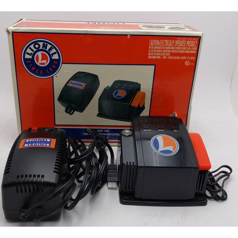 Lionel 6-37947 O GW-180 180 Watt Transformer LN/Box