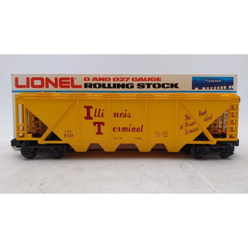 Lionel 6-6131 O Gauge Illinois Terminal 4-Bay Covered Hopper EX/Box