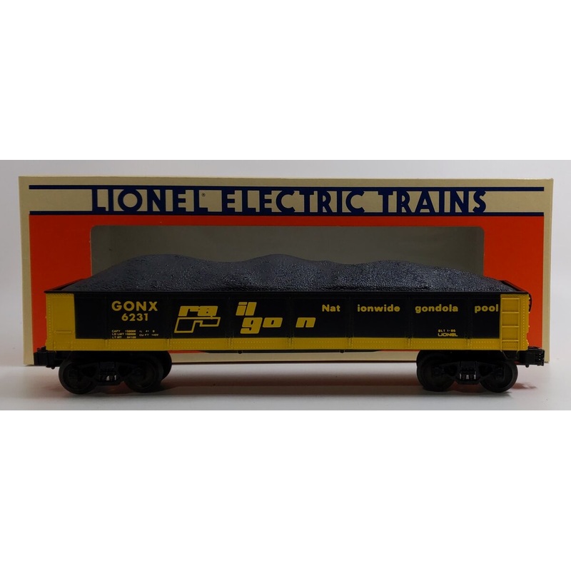 Lionel 6-6231 O Gauge Railgon Gondola #6231 w/ Coal Load LN/Box