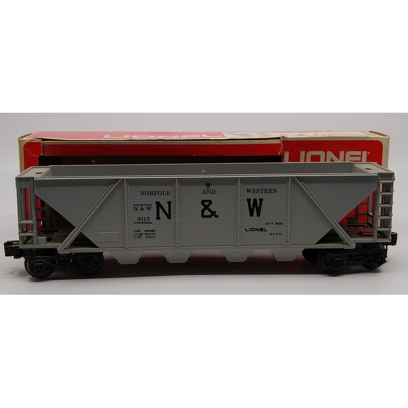 Lionel 6-9113 O Gauge Norfolk and Western Hopper VG/Box