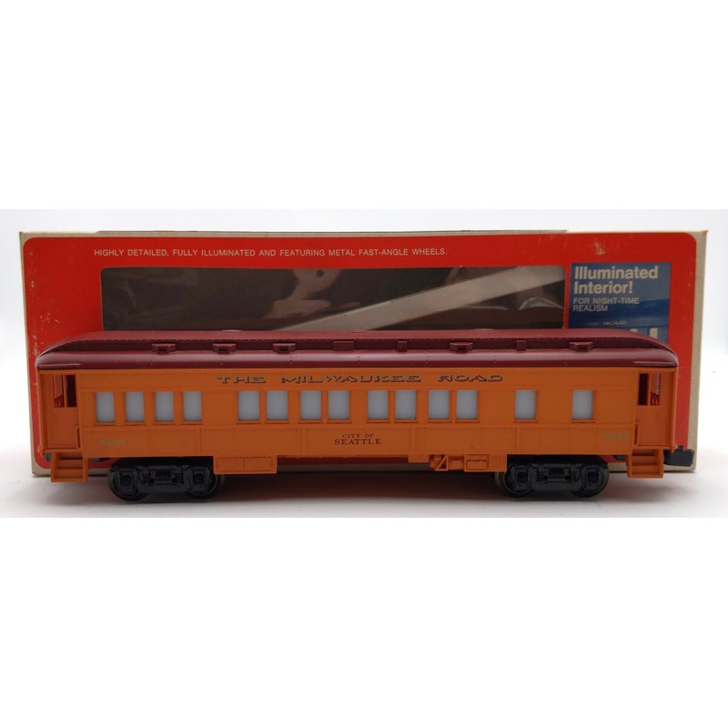 Lionel 6-9505 O Gauge Milwaukee Road City of Seattle Passenger Car EX/Box