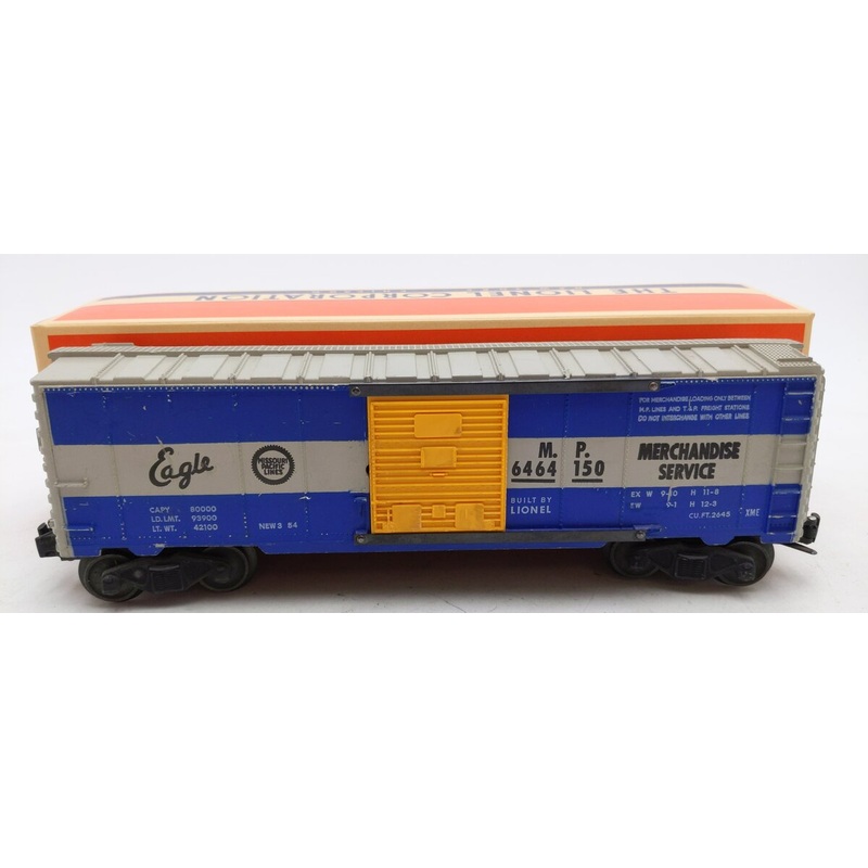 Lionel 6464-150 Vintage O Missouri Pacific Eagle Boxcar – Type IIB VG