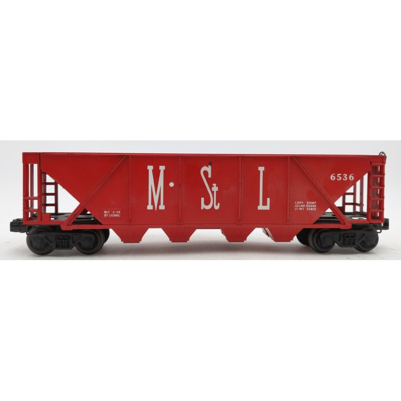 Lionel 6536 Vintage O Minneapolis & St. Louis 4-Bay Hopper EX