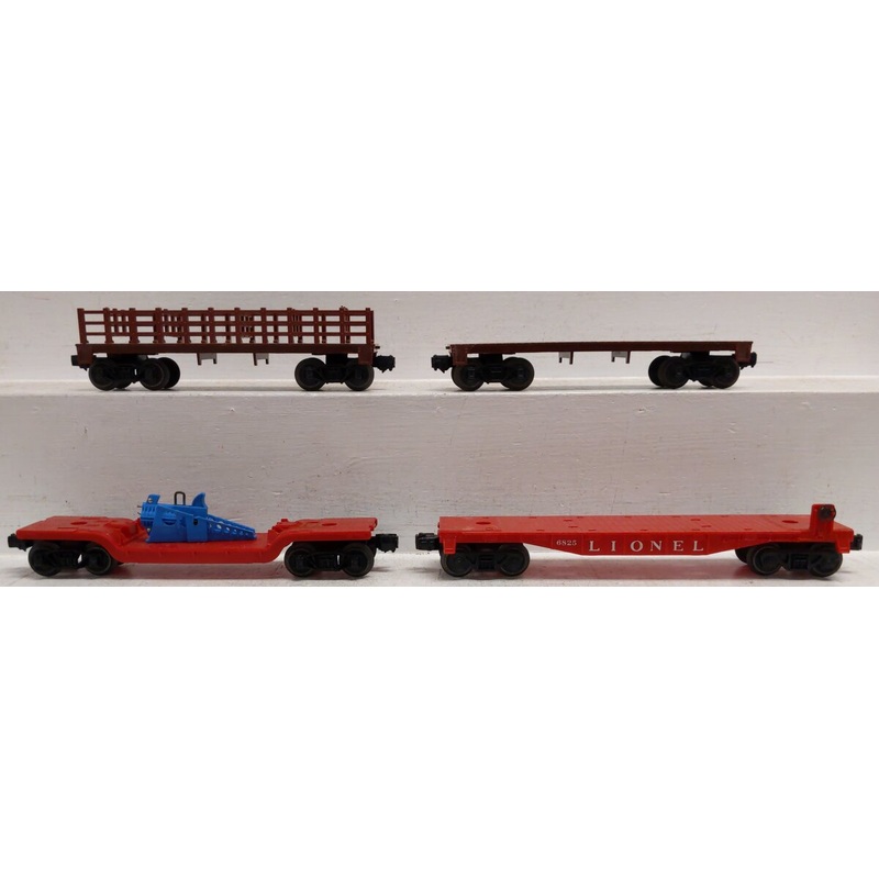 Lionel Assorted O Freight Cars: 6825, Unmarked [4] VG