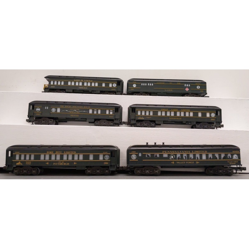 Lionel O Gauge Assorted Passenger Cars – #1980-1984, #1989 [6] EX