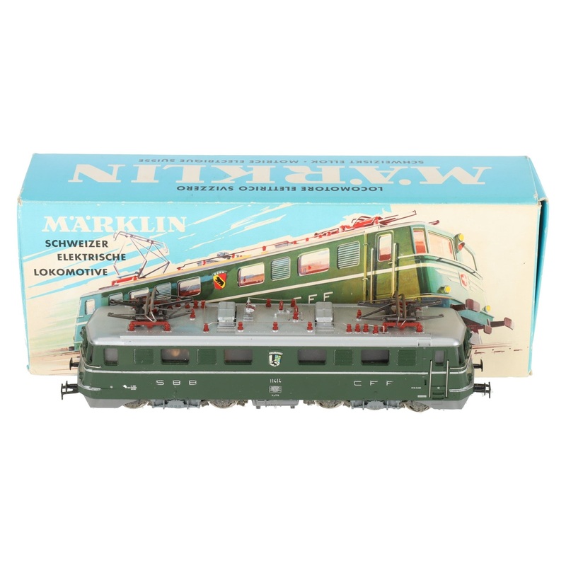 Marklin 3050 HO Scale SBB CFF Swiss Electric Locomotive #11414 EX/Box