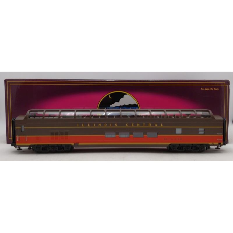 MTH 20-6761 O Gauge IC 70 ABS Full Length Smooth Sided Vista Dome Passenger Car EX/Box