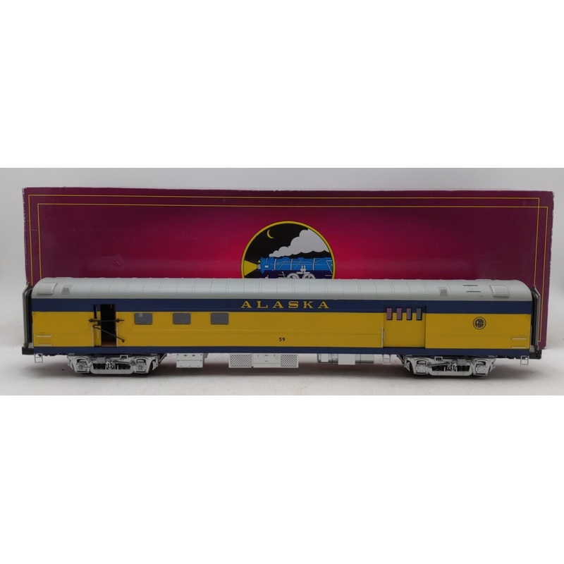 MTH 20-68235 O Alaska 70′ Smoothside RPO Passenger Car LN/Box