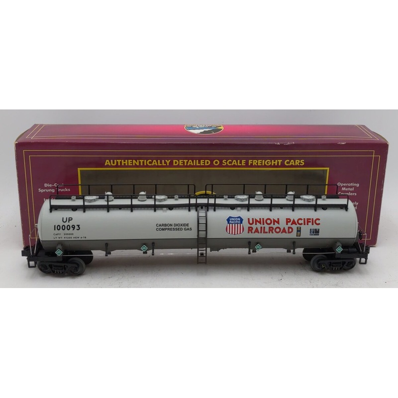 MTH 20-90022A O Gauge Union Pacific 20,000 Gallon 4-Compartment Tank #70132 EX/Box