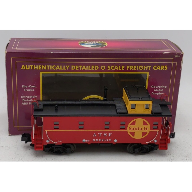 MTH 20-91018 O Red Santa Fe Steel Caboose #999600 LN/Box