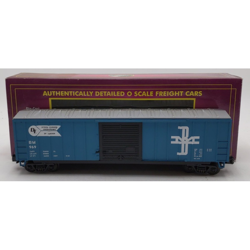 MTH 20-93036 O Gauge Boston & Maine 50′ Single Door Boxcar #969 LN/Box