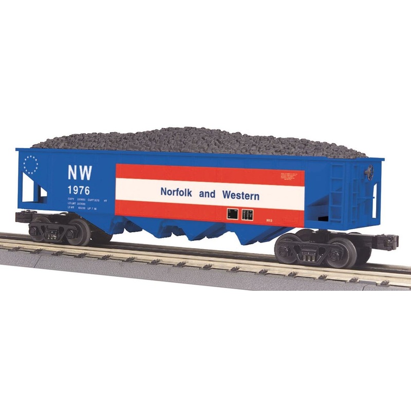 MTH 30-75549 O Norfolk & Western 4-Bay Hopper Car NIB