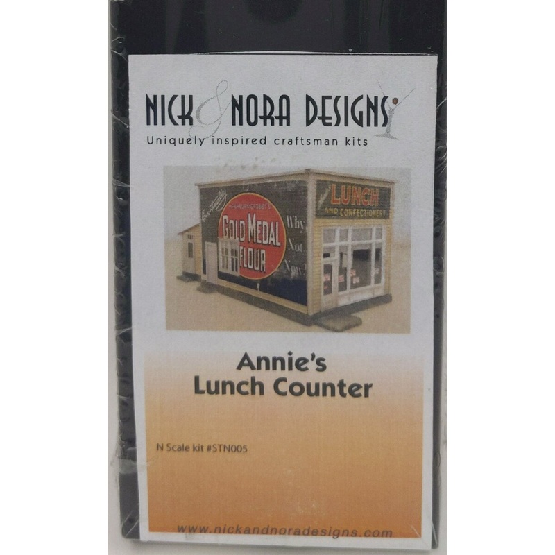Nick & Nora stn005 N Scale Annie’s Lunch Counter Building Kit