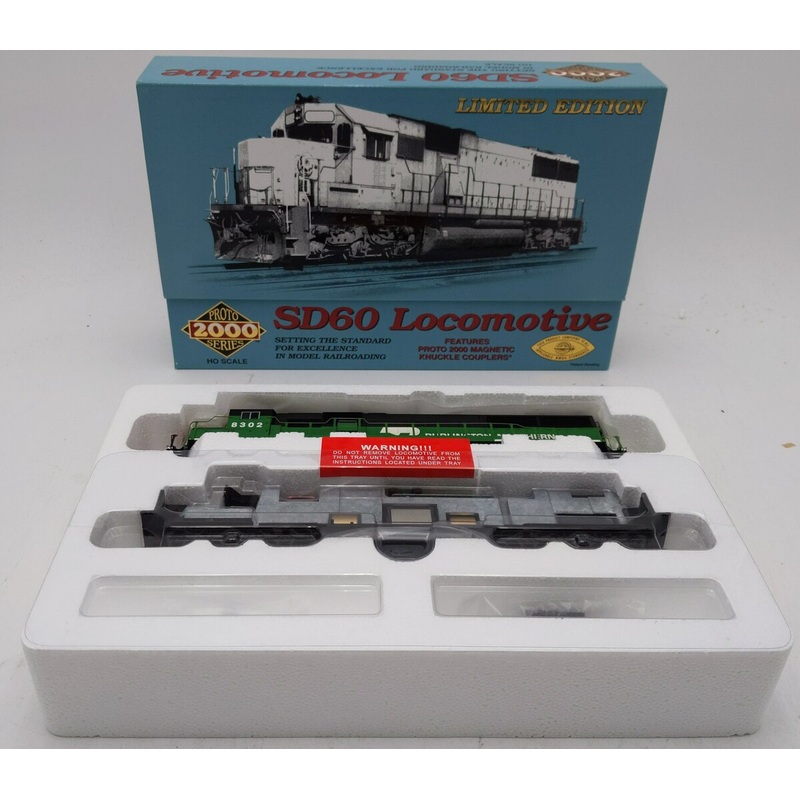 Proto 2000 23481 HO Burlington Northern SD60 Diesel Locomotive #8302 MT/Box