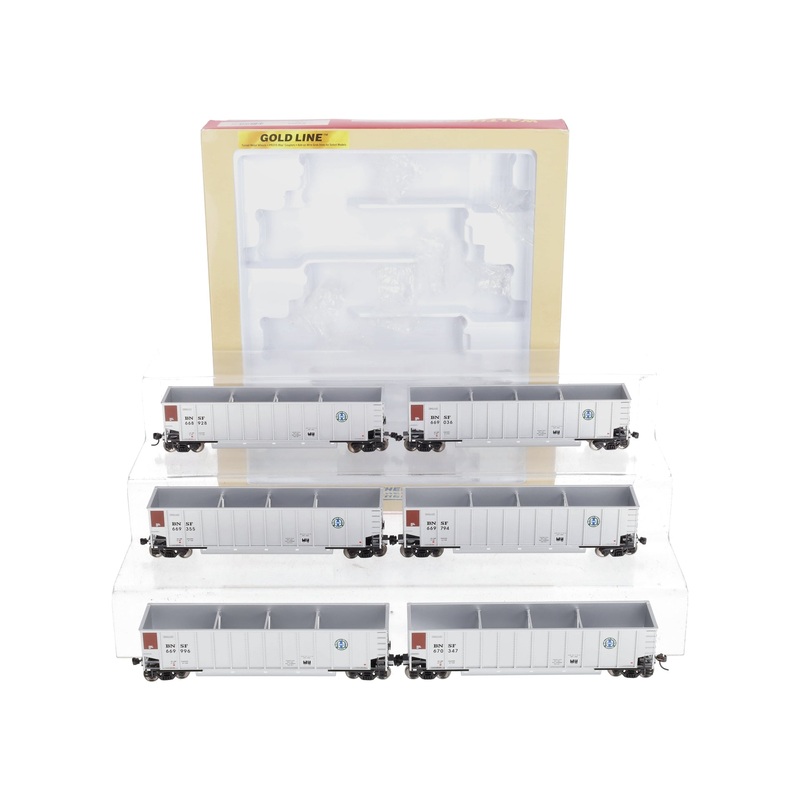 Walthers 932-40403 HO BNSF Gold Line BethGons Coal Hoppers (Pack of 6) LN/Box