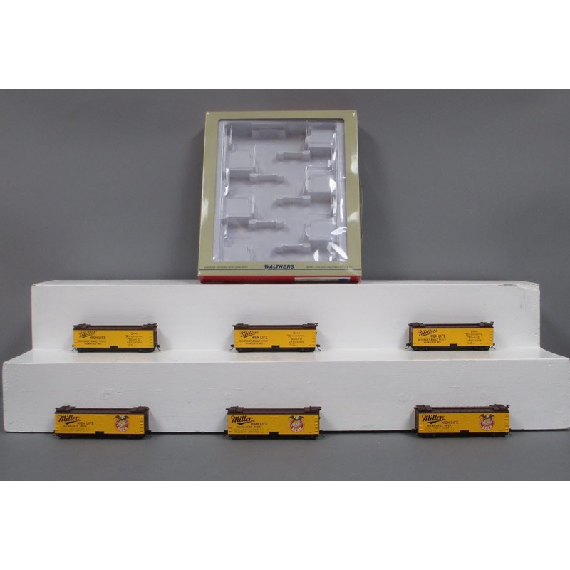 Walthers 932-959 HO Miller Brewing Company Ice Refrigerator Cars (Set of 6) LN/Box