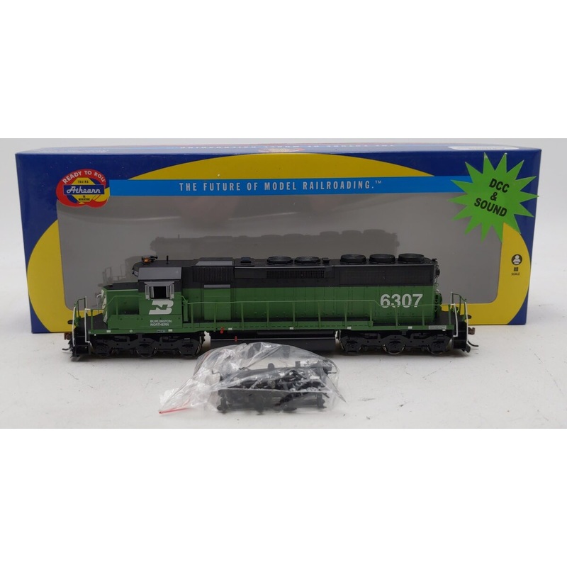 Athearn 98830 HO Burlington National SD40 Diesel Locomotive w/DCC & Sound #6307 NIB