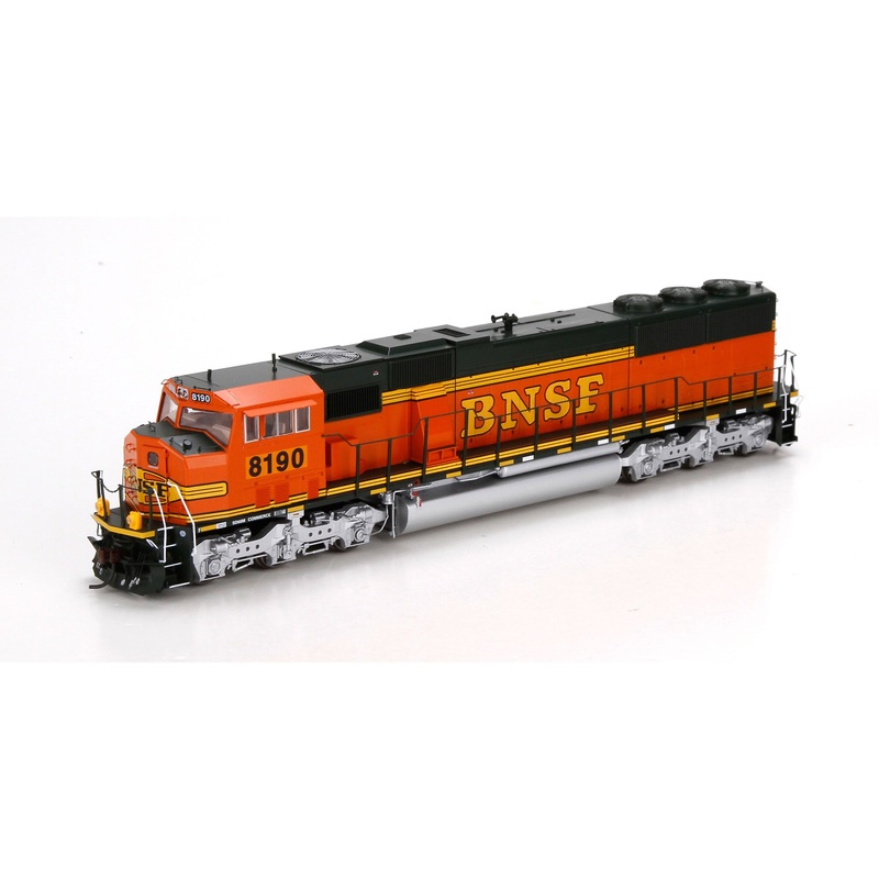 Athearn G67400 HO BNSF/Heritage II SD60M w/DCC & Sound #8190 NIB