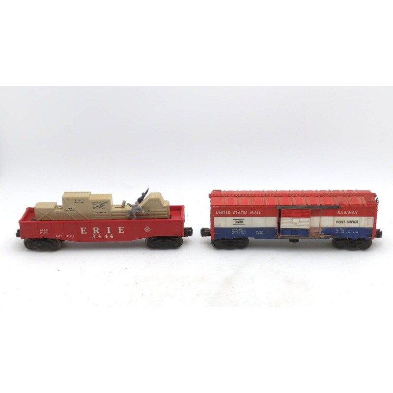 Lionel Vintage O Gauge Postwar Operating Freight Cars: 3428 & 3444 [2] VG