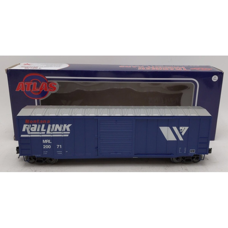 Atlas 2003100-1 O Trainman ACF 50′ 6 Montana Rail Link Box Car #20071 LN/Box
