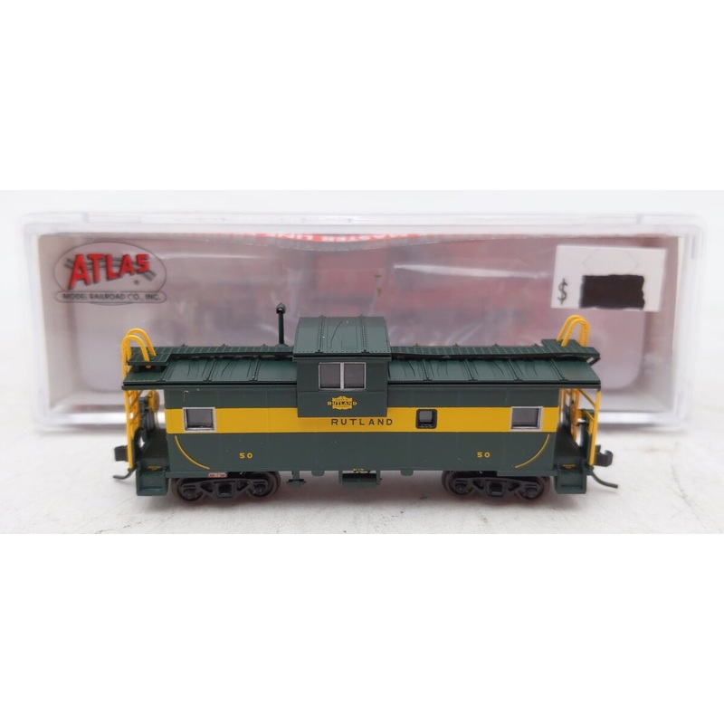 Atlas 50004132 N Rutland Extended Vision Caboose (Green/Yellow) #50 LN/Box