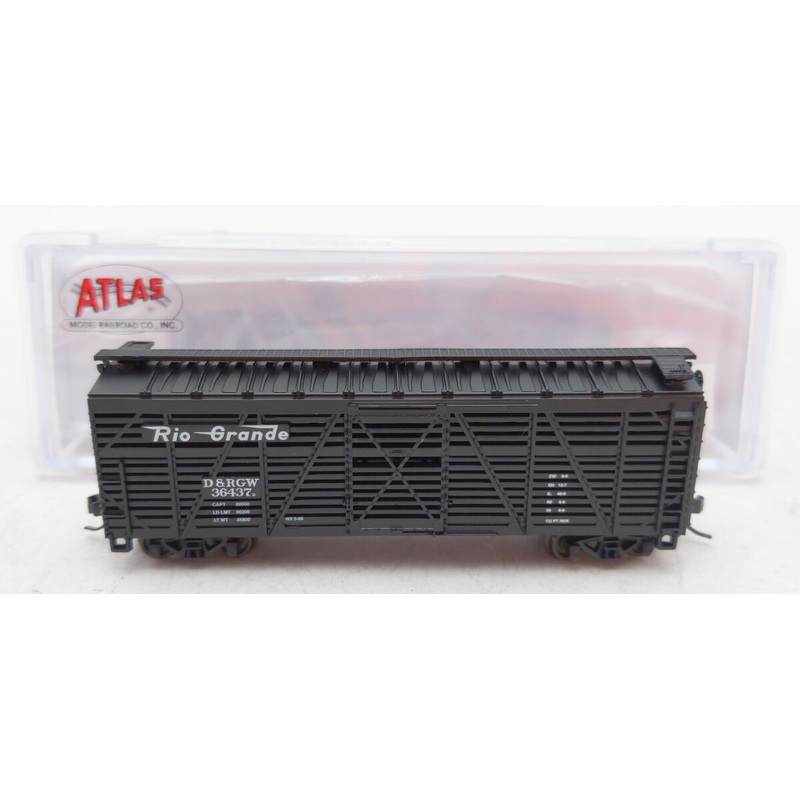 Atlas 50004153 N DRGW Trainman 40′ Stock Car #36437D LN/Box