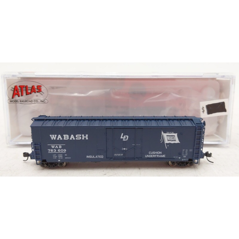 Atlas 50004459 N 50’RBL Wabash Boxcar #738609 LN/Box