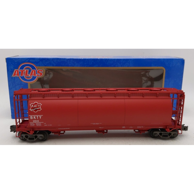 Atlas 6304-2 O Scale MKT BKTY 3-Bay Cylindrical Hopper (3-Rail) #1011 LN/Box