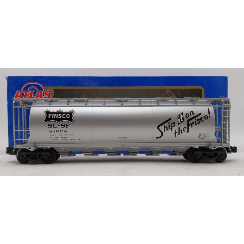 Atlas 6333-2 O Gauge Frisco ACF 6-Bay Cylindrical Hopper #81024 (3Rail) LN/Box