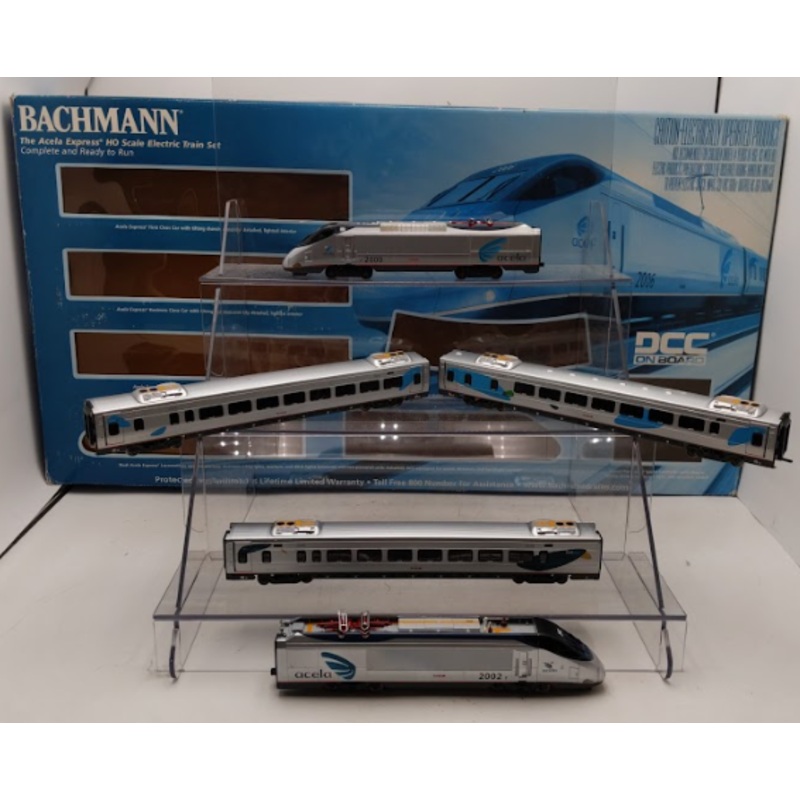 Bachmann 01204 HO Scale Amtrak Acela Express High-Speed Electric Train Set VG/Box