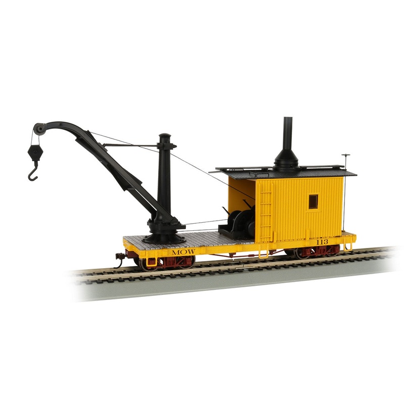 Bachmann 26902 On30 MOW Yellow Derrick Car LN/Box