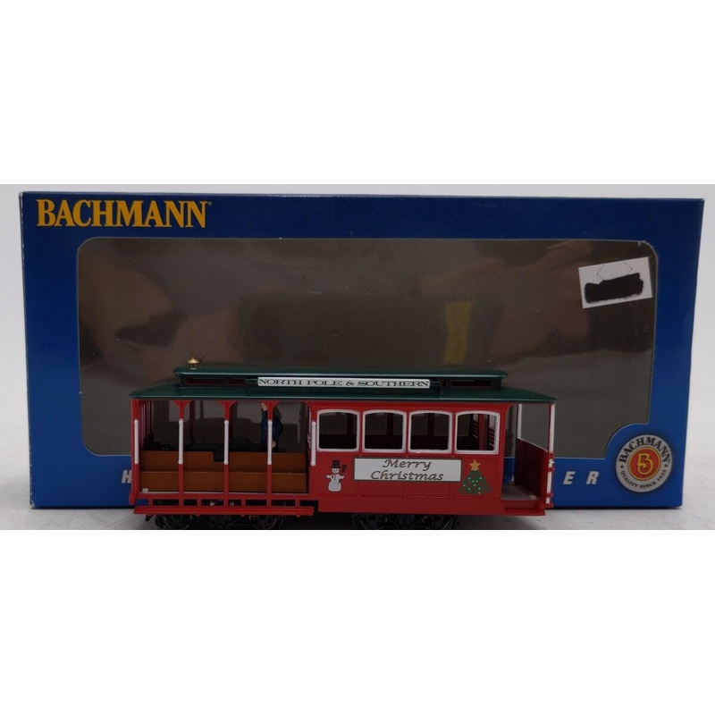 Bachmann 60535 HO Christmas Cable Car with Grip Man EX/Box