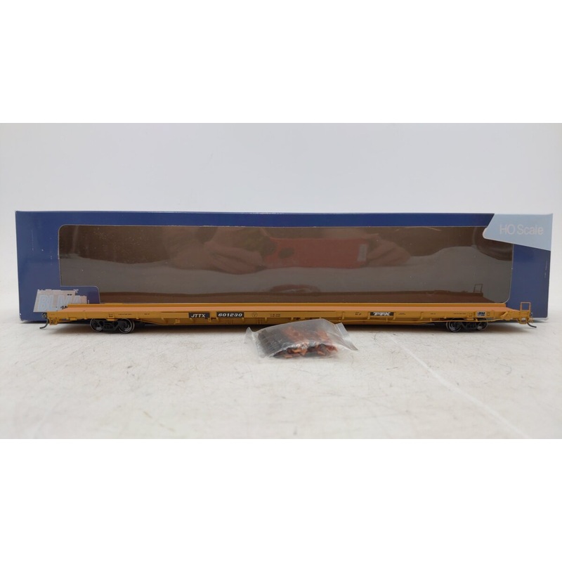 BLMA Models 51036 HO ACF F89-J 89′ Flatcar w/Bulk/Pipe Riser Details #601230 EX/Box