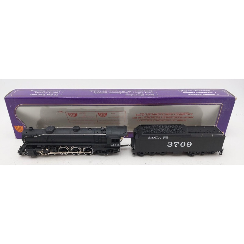 IHC M900 HO Gauge Mountain 4-8-2 Santa Fe Steam Engine #3709 VG/Box