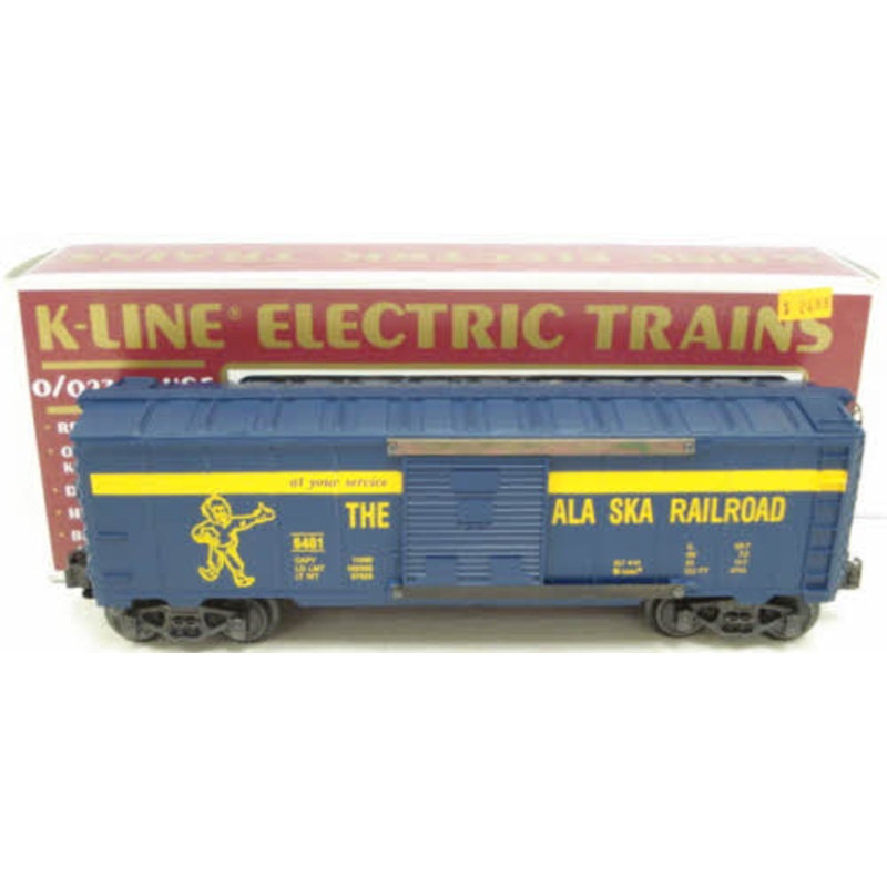 K-Line K-6461 O Gauge Alaska Railroad Boxcar EX/Box